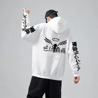 GAMBAR VALHALLA TOKYO Revengers Hoodies Anime Cosplay Pulôver Sueter Casual Anime Gráfico Impresso Hoodie Acolhedor Tops 220214