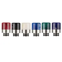 SS Epoxy Resin 510 Anti Spit Back Drip Tips Mouthpieces for 510 Vapor Tank Atomizers DHL Free