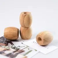 Disponibles Titular de cepillo de dientes Natural Bambú de madera Color de madera Cepillo Soporte Soporte Accesorios de baño Durable 1 95CD E1