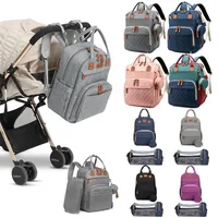 Diaper Bag Back Backpack Mummy Pacchetti maternità Multi-funzione Impermeabile Viaggi all'aperto S per la cura del bambino 220225