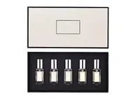 Brandy 9 ml * 5 Colonia para hombres Kits portátiles de fragancias Duraderos Duraderos Duraderos Conjuntos de perfumes Increíble Olor
