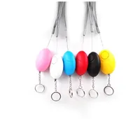 Egg Shape Self Defense Alarm Girl Women Security Protect Alert Personal Safety Scream Loud Keychain Alarm System 5 Colors