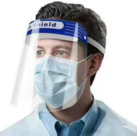 Maschera protettiva viso Scudo Anti-fog Isolamento protettivo completo con maschere elastiche Band Spugna Fascia HD Transparent PET Protezione Anti Splash W78
