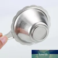 Dubbelskikt fina mesh te-silter filter sikt rostfritt stål te infusör tekanna filter sked kokina kök tillbehör
