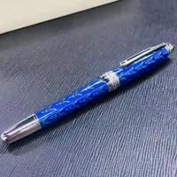 GIFTPEN Luxury Branding Classic Series Dark Blue Roller ball pen Ballpoint pens Writing Smooth School office supplies with Serial Number