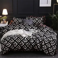 Modern Geometric California King Bedding Sets Sanding Duvet Cover Set PillowCase 51 * 90 Duvet Skydd 229 * 260 3pcs Bed Set Y200111