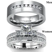 恋人のカップルリングクリスタルラインストーンジュエリーの結婚指輪バレンタインデーで人気のブレスレット男性女性ギフト高品質4 5ZM M2