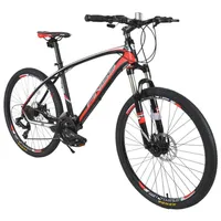 26 inch 24speeds aluminum alloy frame, shimano shifter system, front and rear disk brake ,red color MTB for male and female USA St651g