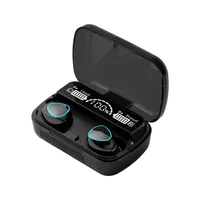 M10 TWS Bluetooth наушники беспроводные наушники стерео спортивные сенсорные управления мини -наушники водонепроницаемые с микрофоном 1200 мАч.