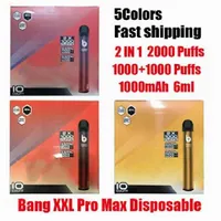 vape 펜 2 Pro 1 포드 뱅 XXL Max Bang 스위치 일회용 7ml 장치 2000 퍼프 XXTRA vs vape 빈 키트 펜 퍼프 XXL frwvb