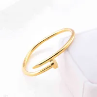 2022 Nail Bracelet Designer Mens Gold Luxury Jewelry Women s Stainless Steel Plated Not Allergic Never Fade