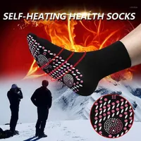 Herrstrumpor 2021 Tourmaline Self Heat Magnetic Bekvämt och andningsbar vinterskid Fitness Thermal Sport Socks1