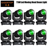 Freeshipping 8 x 75W LED Moving Head Beam Light 15/19 Channel China Tyanshine LED Stage Verlichting Disco Licht LEIDENE Party Light