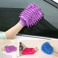 Auto Cleaning Handschoenen Microfiber Chenille Washandschoen Coral Fleece Anthozoan Sponge Wash Doekauto's Care YHM332