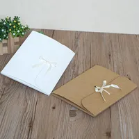 Gift Wrap Large Kraft Paper Box For Silk Scarf Packaging White Flat Big Envelope Book Wedding Gifts Handkerchief