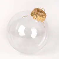 クリスマスデコレーションDIYドロップボールツリー透明プラスチックペンダント屋外の結婚式の装飾品中空球独自のホットセール7 98SQ F2