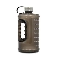 Motivational Gallon Water Bottle Time Marker BPA Gratis Stor återanvändbar Sport Vattenkanna med handtag för fitness utomhus
