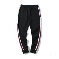 Para hombre del basculador Pantalones GC NUEVOS calificados con cordón pantalones deportivos de alta moda 4 colores Side Stripe p1DSUJ diseñador