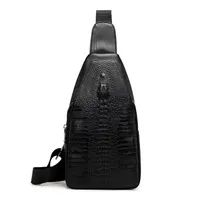 HBP Herren Neue Krokodil Brusttaschen Einzelner Umhängetaschen Mode Trend Messenger Bag Freizeit Outdoor Herren Bag Hersteller Direktverkauf