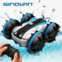 Sinovan Water & Land 2 IN 1 Remote Control Car 360° Rotate RC Amphibious RC Drift Car Waterproof Stunt Car RC Toys for Kids 220120