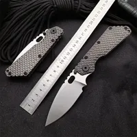 New CNC D2 Blade Blade Maniglia in titanio SMF SNG Style Task Pieghevole coltello EDC ST08
