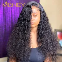 Lace Wigs 32 30 Inch Deep Wave Human Hair Wig Transparent Remy Brazilian 150 Density Curly Wet And Wavy 13×6 Front