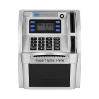ABS ATM Savings Bank Toys Kids Talking ATM Savings Bank Insert Bills Perfect for Kids Gift Own Personal Cash Point 201125