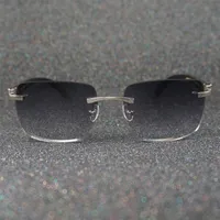 Franse heren zonnebril UV 400 zwarte buffalo hoorn tinten voor vrouwen zonnebril mode computer glazen mannen sunglases eyewear