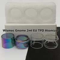 Wismec Gnome 2 ml TPD TPD Atomizer Normal Tubo Limpo Substituição Vidro Tubo Standard Clássico 3 Pçs / Caixa Pacote de Varejo