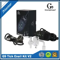 G9 GreenlightVapes Tick Enail Kit V2 Spolvärmare Vaxpenna DAB Nail Vaporizer E Dab Nail Kit bästa bärbara dnail för dabber