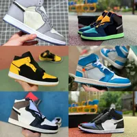 Air Jordan 1 retro jordans  Nike 2021 Nuevo 1 1s Zapatillas de baloncesto Hombres baratos Mujeres Tie Dye OG Bio Hack Chicago Azul UNC Patente Blanco NEGRO