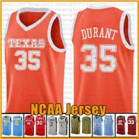 11.19 35 Kevin Jarrett 23 Culver Durant Texas Tech Red Raider NCAA Colloege Basketbal Jersey Borduurwerk Logo's Wit