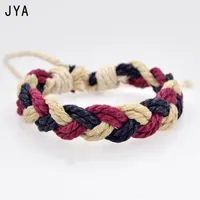 Charm Bracelets JYA Trendy Lucky Braided Knitted Rope & Bangles Lace-up Fashion Handmade High Quality Couple Bracelet Friend Gift