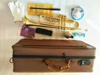 Brand New Professional LT180-43 BB Tromba Strumenti tromba Strumento musicale intagliato in ottone BB Tromba spedizione gratuita