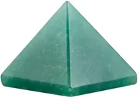 Pietra naturale Pyramid Guarigione Crystal Point Punto Gemstone Generatore di energia REIKI Decorazione metafisica Figurina