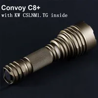 Convoy Flashlight C8 Plus med KW CSLNM1.TG 6500K LED Torch Flash Light 18650 Hög kraftfull Lanterna Camping Jakt Lantern 220217