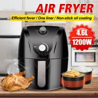 4.6L Large Capacity Multifunction Air Fryer 1400W Chicken Oil free Air Fryer Health Pizza Cooker Electric Deep Airfryer