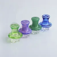 Glass UFO Spinning Carb Cap Smoking Accessories 25mmOD Heady Caps For Quartz Banger Nails