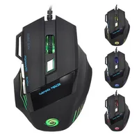 A868 High Precision 5500DPI Mouse Mice With Colorful Color Changing Lights USB 2.0 7-Button Wired Game Mouse a05309I