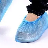 Chaussures jetables en plastique imperméables couvre la journée de pluie Tapis de plancher Bleu Nettoyage Couvre-chaussures Couvre-chaussures pour la maison 10 m2