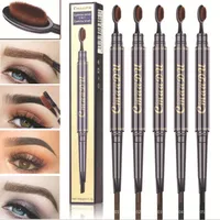 CMAADU Auf Lager Make-up Augenbraue Bleistift 5 Mode Farbe Medium Braun Ebenholz Schokolade dunkel weiche dünne Stirn Liner Epacket