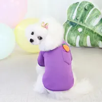 Havuç Kazak Küçük Güzel Malzemeleri Sıcak Polar Yumuşak Yavru Hoodies Pet Köpek Giysi Aksesuarları Moda Ceket Sonbahar Kış Sıcak Satış 8Cl K2