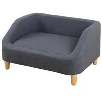 EU estoque 30 cinzento sofá gato cão retângulo com almofada móvel com estilo de madeira pé casa decora44 A05 A30