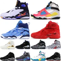 2021 Jumpman 8s Mens Basketball Chaussures Doernbecher 8 SE Blanc Multicolore \ R \ r Valentines Baskets Sneakers Taille 13