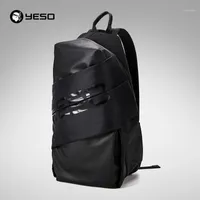배낭 예고 15.6 인치 여행 사업을위한 남성 방수 노트북 Lager Lager Black Teenager Fashion Multifunction Bag1