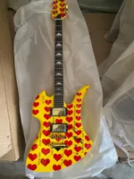 Uppgradera Gul Burny Electric Guitar 24 Frets Kina Made