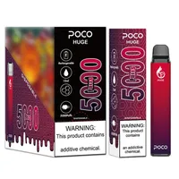 Poco Huge Disposable Pod E Cigarette Mesh Coil Vape Pen 5000 Puffs 15ml 950mAh rechargeable Options281a
