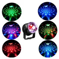 Portable Laser Stage LED Lights RGB Seven mode Christmas Lighting Mini DJ Laser with Remote Control For Party Club Projector lamp DHla08