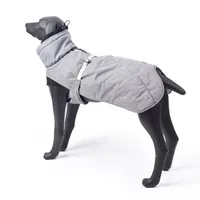 Собака хлопчатобумажная ветрозащитная и теплая на открытом воздухе штурмовая куртка питомца хлопок - серый (2xL)