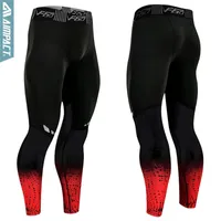 Hızlı Kuru Spor Pantolon Erkekler için Nefes Biker Tayt Vücut Geliştirme Fitness Spor Salonu Yogo Koşu Sıkıştırma Pantolon Tayt Am5112 201222